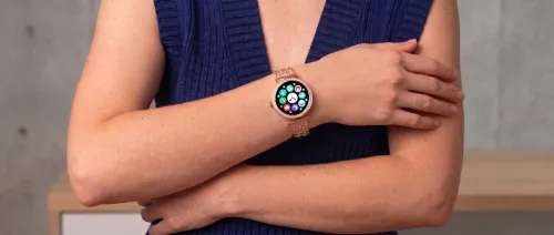 Smartwatch STELIO Lusso Gem AI 38mm Złoty + Bransoletka YES