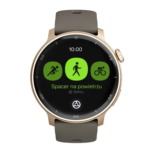 Smartwatch STELIO Activ Funkcje AI 46mm GPS Złoty