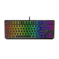 Klawiatura mechaniczna Endorfy Thock TKL Pudding Brown Kailh Brown RGB Czarny