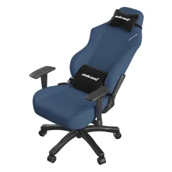 Fotel Anda Seat Luna L Dark Blue Fabric Gamingowy do 100kg Tkanina Granatowy