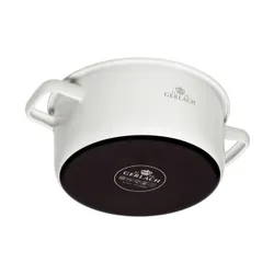 Garnek GERLACH Natur Enamel 24 cm Biały