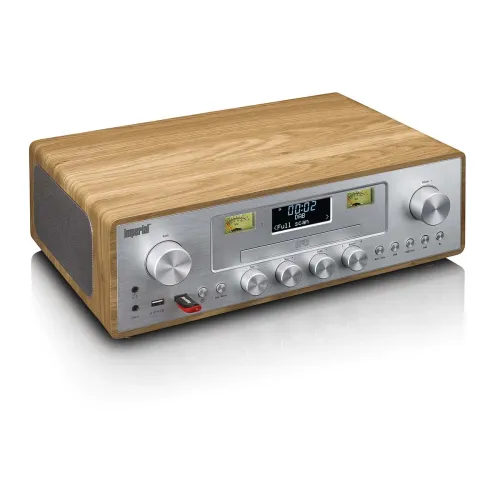 Radioodbiornik Imperial DABMAN 280CDWDSI Radio FM DAB+ Bluetooth Brązowo-srebrny