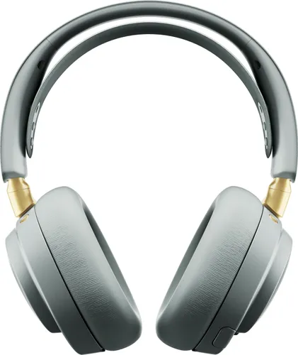 Słuchawki STEELSERIES Arctis Nova Elite Bezprzewodowe, Nauszne, ANC, Dźwięk przestrzenny Szaro-złoty