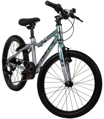 Rower dziecięcy HUFFY Literide Junior 20 cali dla chłopca Srebrno-turkusowy