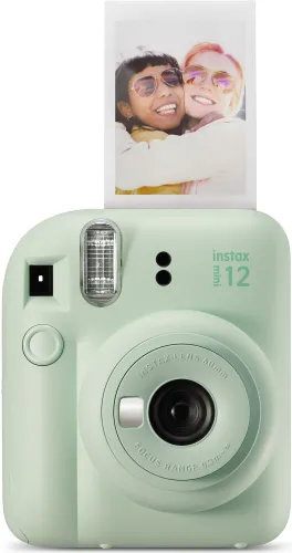 Aparat FUJIFILM Instax Mini 12 Zielony Pokrowiec + Album + Ramki + Sznurek + Klamerki
