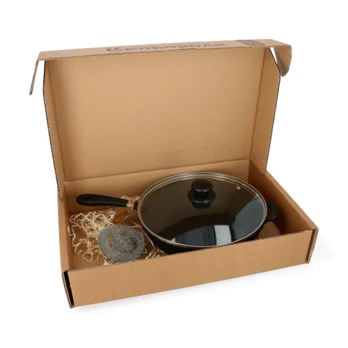 Patelnia żeliwna z pokrywką MAYSTERNYA IRON 26 cm