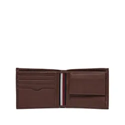 Большой мужской кошелек Tommy Hilfiger Th Central Cc And Coin Dark Chestnut GT8