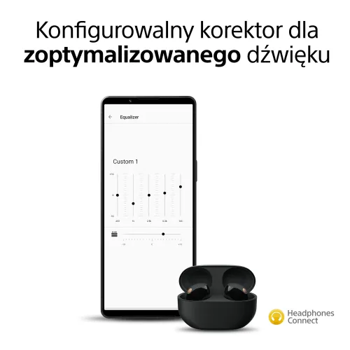 Słuchawki bezprzewodowe Sony WF-1000XM5 ANC Dokanałowe Bluetooth 5.3 Czarny