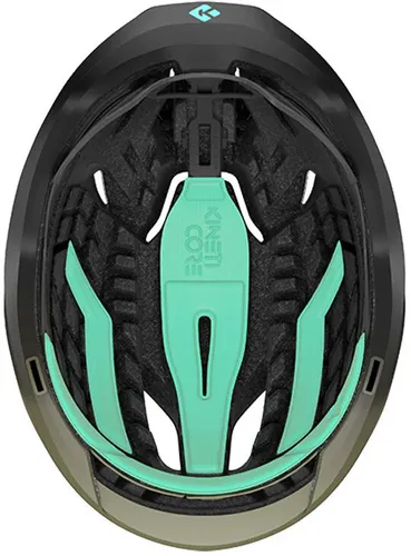 Kask rowerowy LAZER Vento KinetiCore Czarno-zielony Szosowy z możliwością zamontowania lampki (rozmiar M)