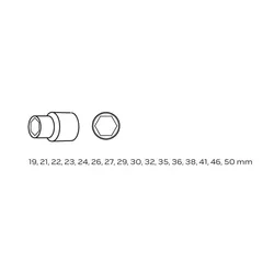 Klucze nasadowe 3/4", zestaw 21szt. Neo 08-061