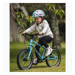 Kask rowerowy dziecięcy Hornit Flaming blue/pink