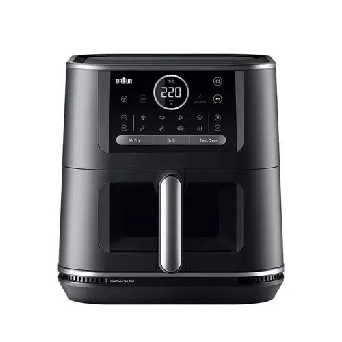 Air Fryer Frytkownica beztłuszczowa BRAUN MultiFry 7 HF7076BK 8l z okienkiem do obserwacji postępów gotowania
