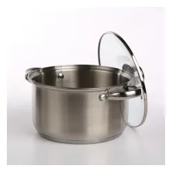 Garnek ze stali nierdzewnej z pokrywką FABIO 3,6 l