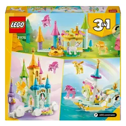 Lego zamek Creator 3w1 - klocki zamek z jednorożcem idealny na prezent