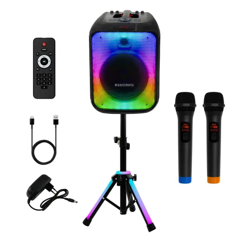 Power Audio Musicmate MM-SC1000 PartyPowerX 400W Bluetooth Radio FM Czarny