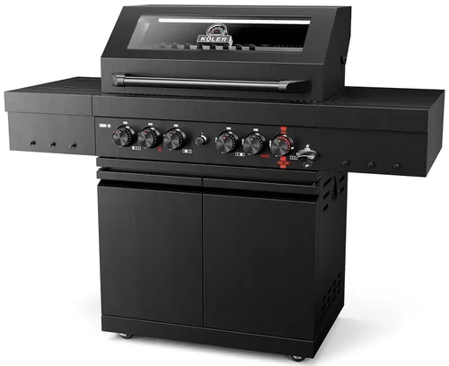 Grill gazowy KOLER Krone S3 Czarny 21.6 kW 74 x 47 cm