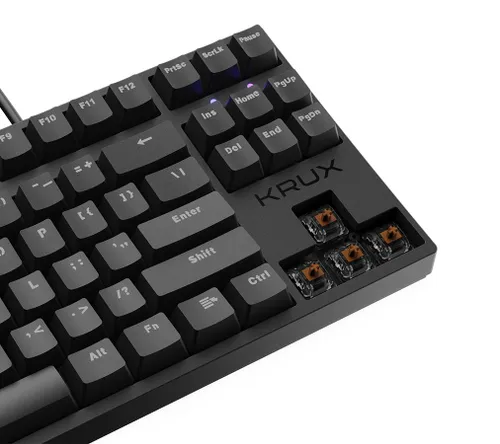 Klawiatura mechaniczna Krux Atax RGB Outemu Brown KRX0042 Czarny