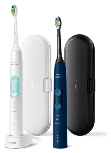 Электрическая зубная щетка Philips Sonicare ProtectiveClean HX6851 / 34 2 шт. темно-синий / белый