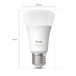Inteligentna żarówka LED PHILIPS HUE 929003855001 8.1W E27 Bluetooth, Zigbee (2 szt.)