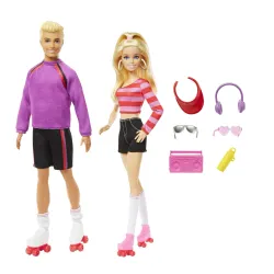 Barbie Fashionistas Barbie i Ken na wrotkach 65 rocznica HXK90