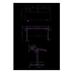 Biurko Ultradesk HIGHLANDER XXL 160cm Regulacja wysokości Biały