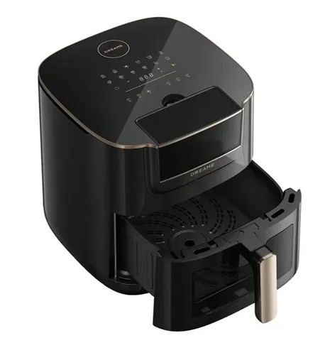 Air Fryer Frytkownica beztłuszczowa DREAME AF30 Czarny 7l z okienkiem do obserwacji postępów gotowania