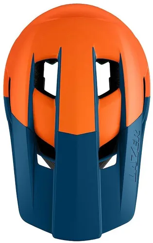 Kask rowerowy LAZER Cage KinetiCore Pomarańczowo-niebieski mat MTB (rozmiar M)