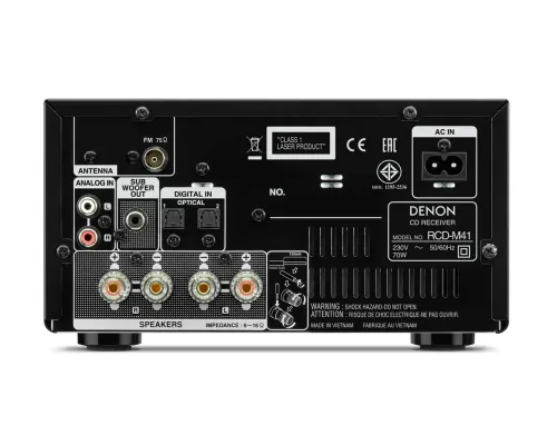 Wieża Denon RCD-M41 60W Bluetooth Radio FM Czarny