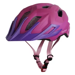 Kask rowerowy HAMAX Flow Różowy dla Dzieci z lampką (rozmiar 52-57)