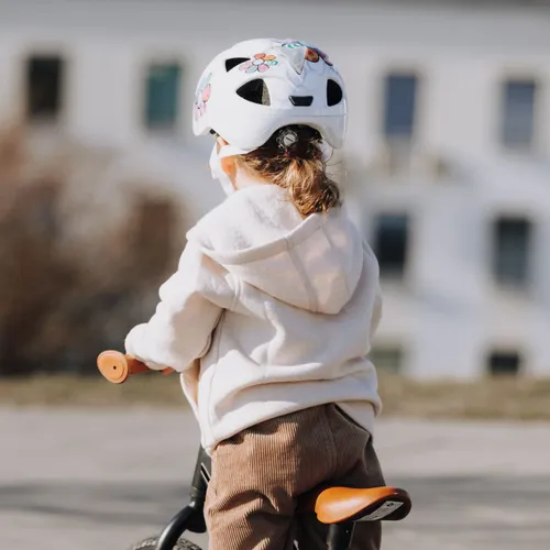 Kask rowerowy dziecięcy Alpina Ximo Flash white flower