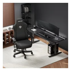 Fotel Anda Seat Kaiser 3E XL Gamingowy do 150kg Tkanina Czarny