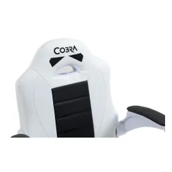 Fotel COBRA Junior Pro Biało-czarny