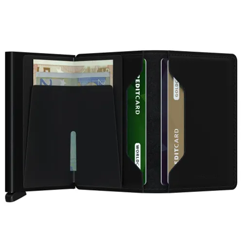 Portfel ochrona RFID Secrid Slimwallet Matte - black