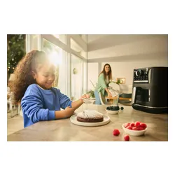 Air Fryer Frytkownica beztłuszczowa BRAUN MultiFry 5 HF5075IBK 6l z okienkiem do obserwacji postępów gotowania