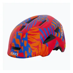Kask rowerowy dziecięcy Giro Scamp II Jr matte red animal