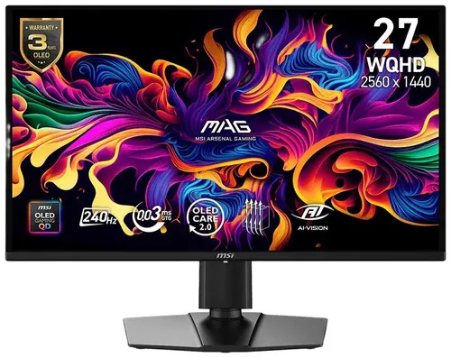 Monitor MSI MAG 274QP QD-OLED X24 26.5" 2560x1440px 240Hz 0.03 ms [GTG]