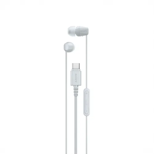 Słuchawki przewodowe Sony IER-EX15C Dokanałowe USB-C Biały