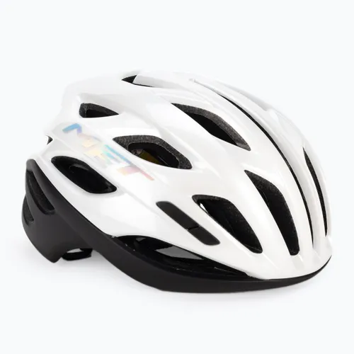 Kask rowerowy MET Estro Mips white holographic matt glossy