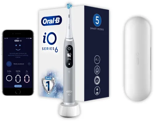 Oral - B IO Serisi 6 Gri Opal Manyetik Diş Fırçası