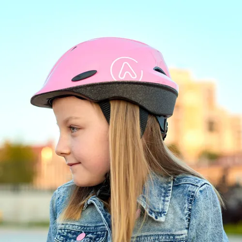 Kask rowerowy dziecięcy ATTABO Hinge różowy