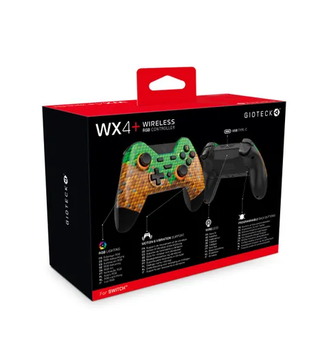 Геймпад Gioteck WX4 + Wireless RGB для Nintendo Switch-беспроводной-cubes