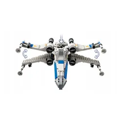 LEGO Star Wars 75460 Myśliwiec X-Wing Nowej Republiki Mandalorianin Grogu