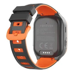 Smartwatch FOREVER Kids Boost KW-530 AI GPS WiFi 4G Czarno-pomarańczowy