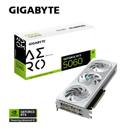 Karta graficzna Gigabyte GeForce RTX 5060 AERO OC 8GB GDDR7 128bit DLSS 4