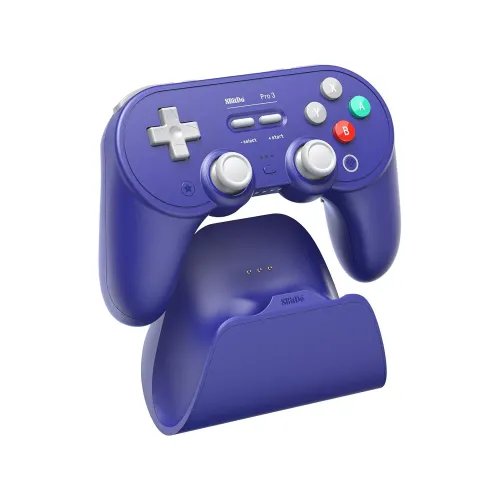 Pad 8BitDo Pro 3 Bluetooth Controller do PC, Nintendo Switch / Switch 2, Android iOS, Bezprzewodowy Purpurowy