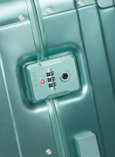 Walizka mała American Tourister Soundbox Alu - dusty turquoise