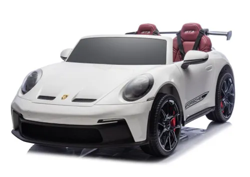 Samochód Na Akumulator Dla 2 Dzieci Porsche 911 Gt3 24V Eva LED 2 Silniki