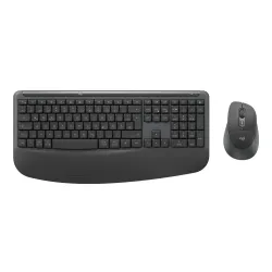 Zestaw klawiatura i mysz Logitech Signature Comfort Plus MK880 bezprzewodowy grafitowy