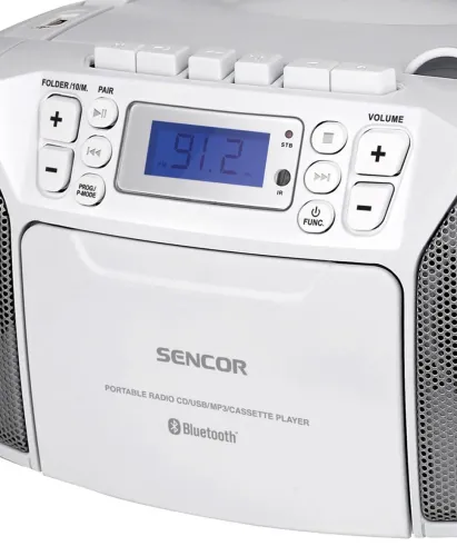 Radiomagnetofon Sencor SPT 3907 W Bluetooth Biały