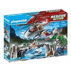 Миссия вертолета Playmobil 70663 в каньоне